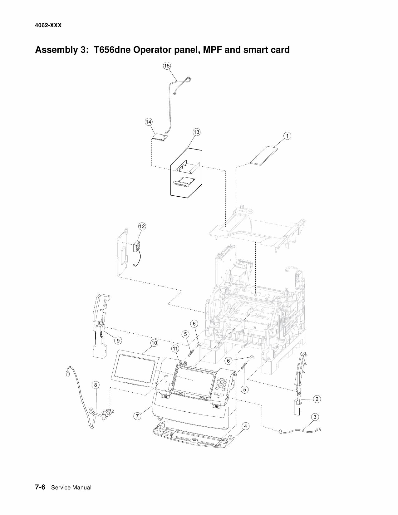 Lexmark X746de, X748de, X748dte, Service Manual Parts